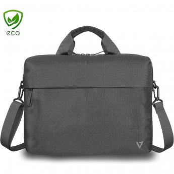 V7 14IN ECO-FRIENDLY BRIEFCASE RPET TOP LOADING LAPTOP BAG