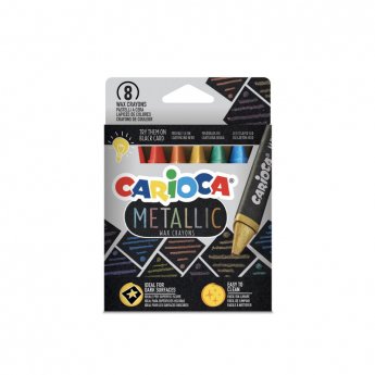 Vaska krītiņi CARIOCA Metallic 8 gab