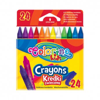 Vaska krītiņi COLORINO 24 krāsas