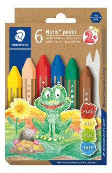 Vaska krītiņi STAEDTLER Noris Junior, 6 gab.