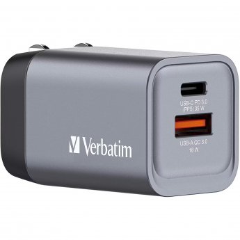 Verbatim GNC-35 GaN Netzladegerät 2 Port 35W USB A/C