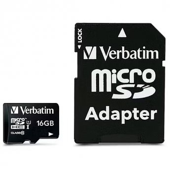 Verbatim Premium, microSDHC, 16GB, UHS-I, U1, V10 +Adapter