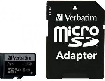 Verbatim Pro 32GB microSDHC (UHS Speed Class 3)