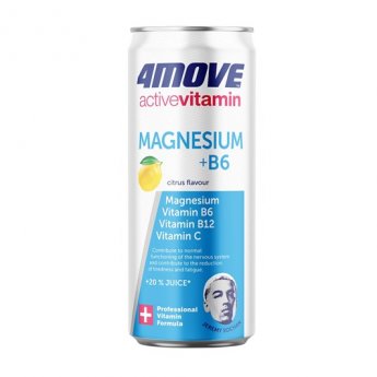 Vitamīnu ūdens 4 MOVE Active, ar magniju, bundžā, 0.33l