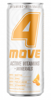 Vitamīnu ūdens 4MOVE Active Vitamin Collagen, bundžā, 0.33l (DEP)