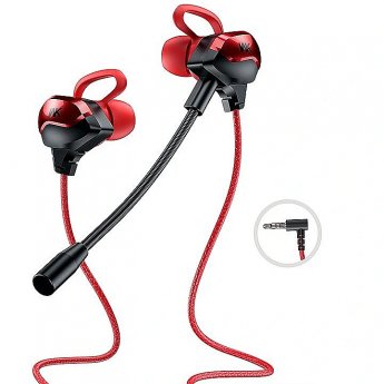 Wekome Wired headphones for gamers jack 3,5mm red
