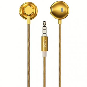 Wekome Wired headphones jack 3,5mm gold