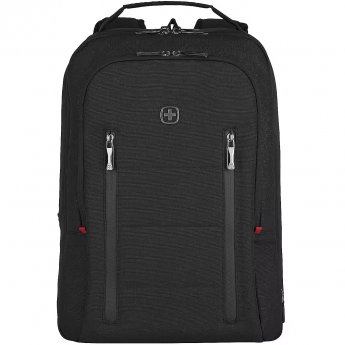 Wenger "City Traveler" Notebook-Rucksack 16 Zoll Schwarz [mit 12" Tabletfach]