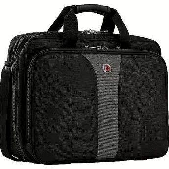 Wenger Legacy Double Gusset, 16", Black/Gray