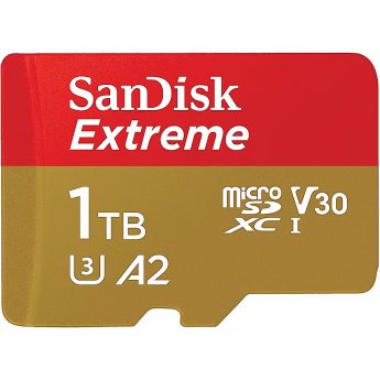 Western Digital Extreme, microSDXC, 1TB, UHS-I, U3, V30 +Adapter