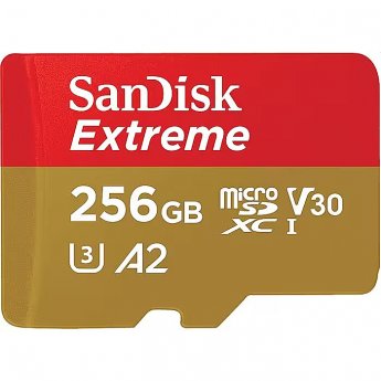 Western Digital Extreme, microSDXC, 256GB, UHS-I, U3, V30 +Adapter