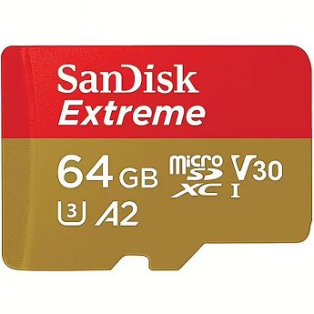 Western Digital Extreme, microSDXC, 64GB, UHS-I, U3, V30 +Adapter