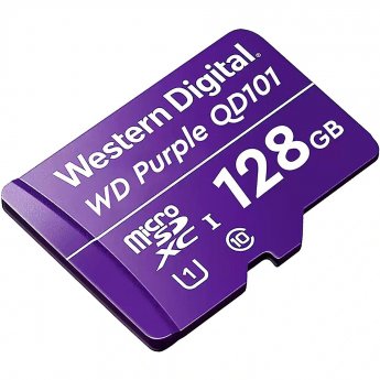 Western Digital Purple QD101, microSDXC, 128GB, Class 10, UHS-I, U1