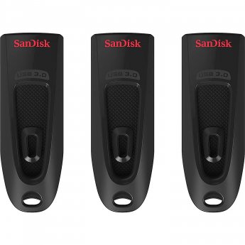 Western Digital Ultra, 64GB, 3Pack, Black