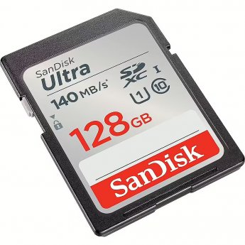 Western Digital Ultra, SDXC, 128GB, Class 10, UHS-I, U1