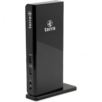 Wortmann TERRA MOBILE Dockingstation 732 USB-A/C Dual Display inkl.5V/4A Netzteil, USB-A/C Kabel zu Notebooks