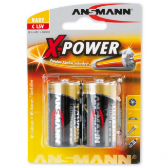 X-Power High Performance baterijas, C, LR14, 2 gab. 