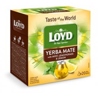 Yerba Mate tēja LOYD ar piparmētru, citronzāli un citronu g. 20gb. x 1.7g
