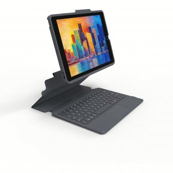 ZAGG KBD PRO KEYS W/ TRACKPAD SWISS F/ APPLE IPAD 10.2 BLACK/GRAY