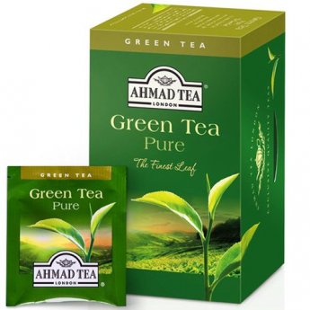 Zaļā tēja AHMAD GREEN, 20 maisiņi paciņā