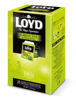 Zaļā tēja LOYD ar ananāsu g. FS  20 maisiņi x 1.7 g paciņā