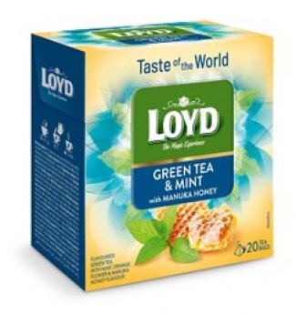 Zaļā tēja LOYD ar piparmētru un manuka medu 20gb. x 1.7g