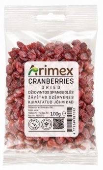 Žāvētas dzērvenes ARIMEX, 100g