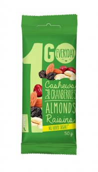 Žāvētu ogu un riekstu maisījums, 1GO, 50 g