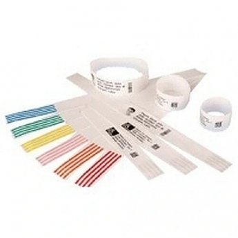 Zebra Z-BAND DIRECT ADULT 25X279MM 200 BANDS/CARTR WHITE BOX OF 6