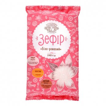 Zefīrs BOGUSLAVNA, balts/rozā, 240g