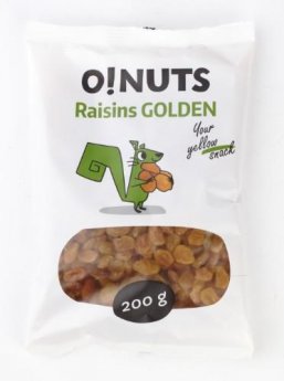 Zelta rozīnes O!NUTS, 200 g