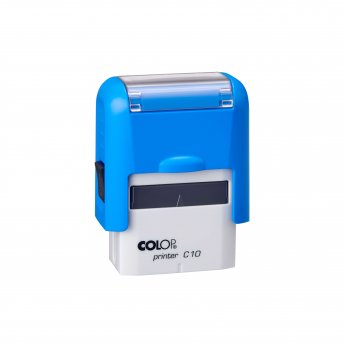 Zīmogs COLOP Printer C10, zils korpuss, zils spilventiņš