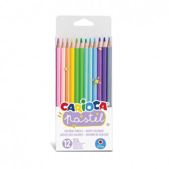 Zīmuļu komplekts CARIOCA Pastel, 12 dažādas pasteļķrāsas